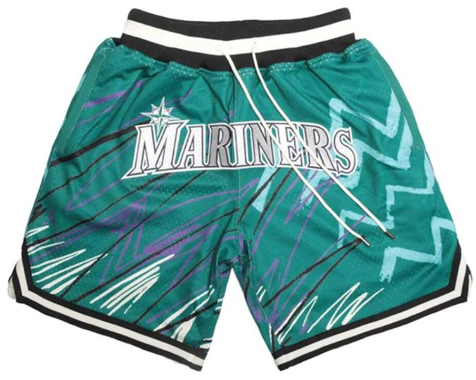 Men's Seattle Mariners Team Logo Green With Pocket Baseball Shorts,We sell and wholesale Men's Seattle Mariners Team Logo Green With Pocket Baseball Shorts on line form chian!